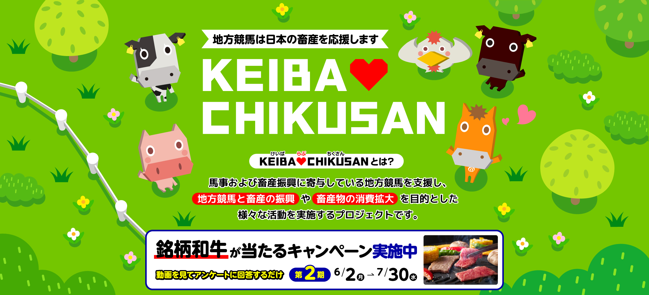 KEIBA♡CHIKUSANキャンペーン 第2期 開催中
