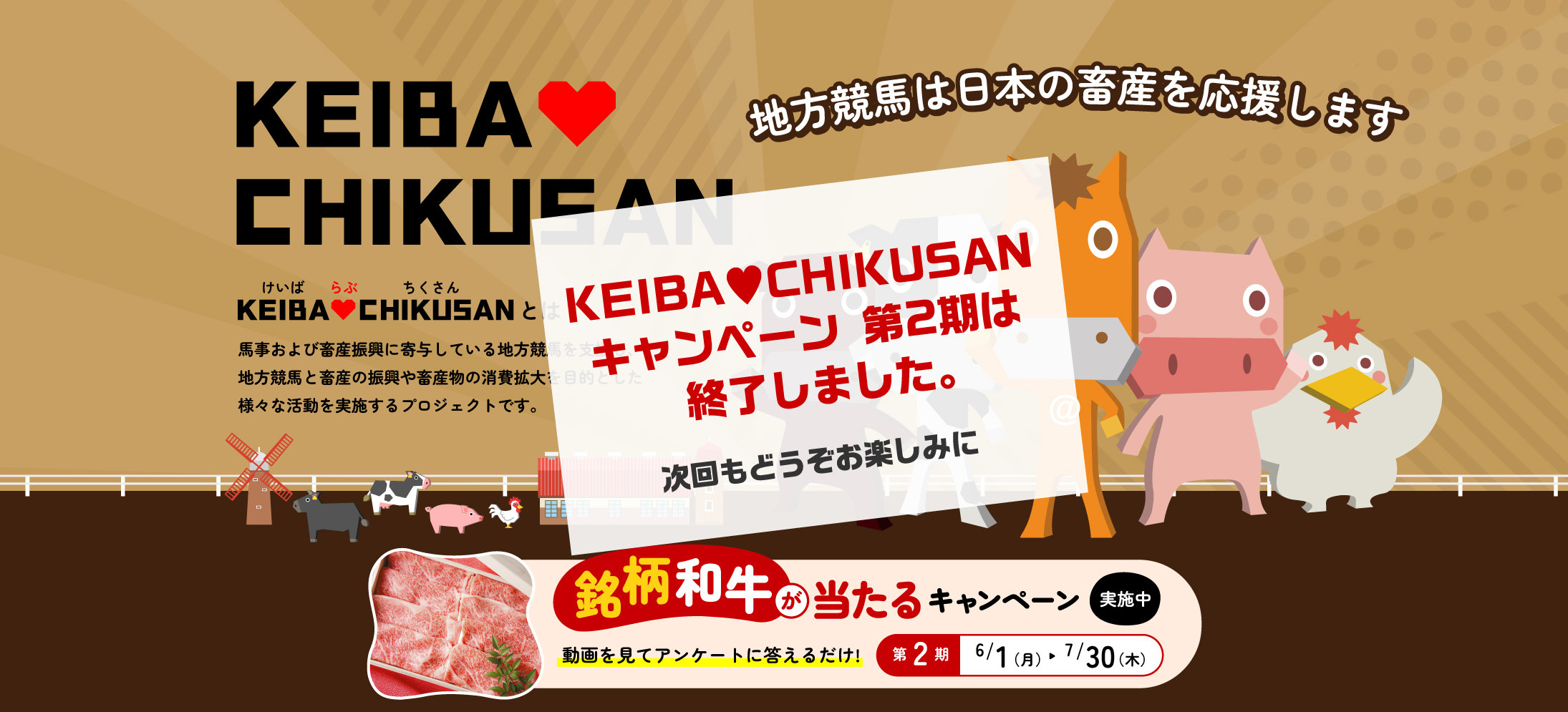KEIBA♡CHIKUSANキャンペーン 第1期 開催中