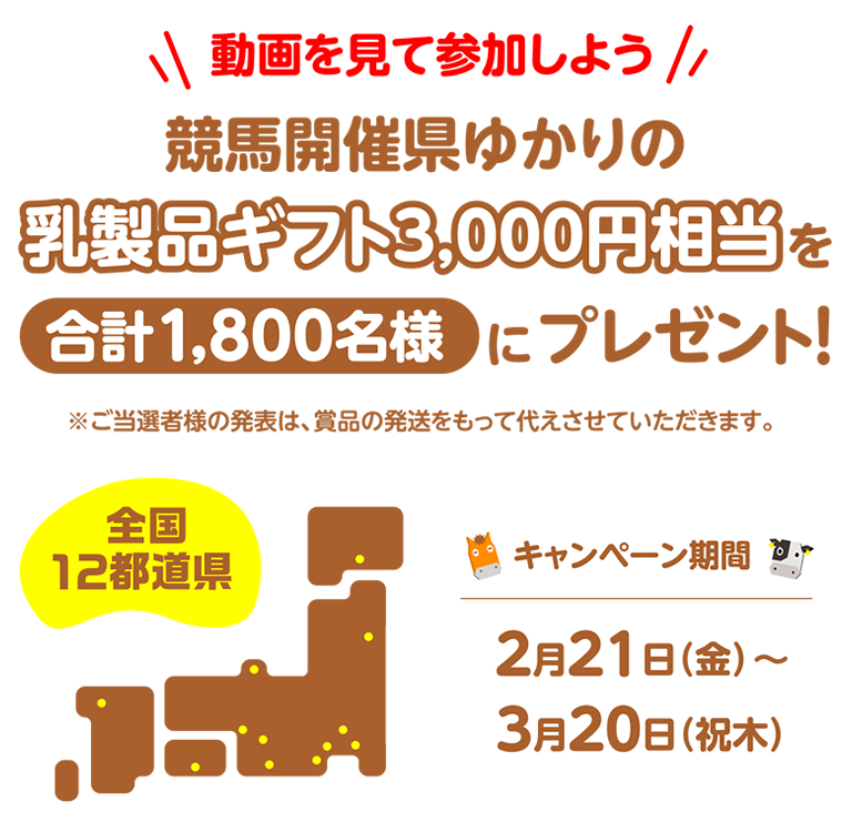 地方競馬ミルクウィークプレゼントキャンペーン